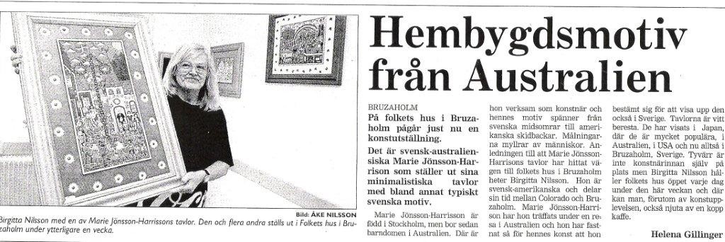 Swedish Newspaper Bruzaholm 2000